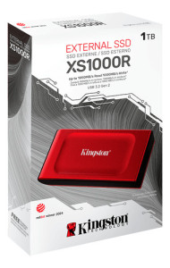 Unidad Sólida Externa Kingston Xs1000r 1tb Color Rojo