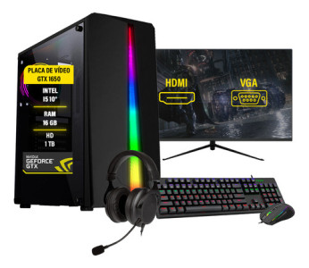 Pc Gamer Completo I5 10 16 Gb Gtx 1650 Hd 1 Tb Ssd 480 Mon