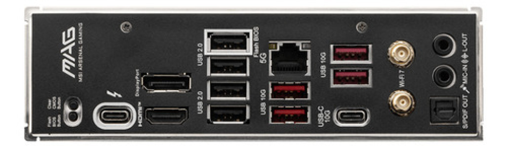 Tarjeta Madre Intel Msi Mag B860 Tomahawk Wifi Lga1851 Ddr5 Pcie 5.0 Boton Flash Bios