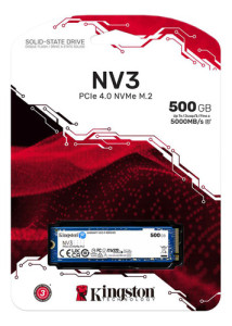 Disco Sólido Ssd 500 Gb Kingston Nv3 Nvme Pcie 4.0 Color Azul