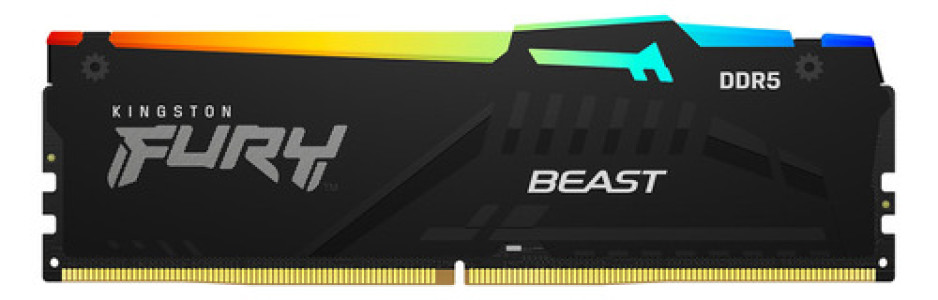 Memoria Kingston Fury Beast 16gb Ddr5 6000mhz Rgb - Black