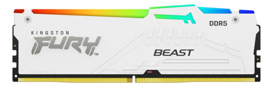 Memoria Kingston Fury Beast 16gb Ddr5 6000mhz Rgb - White