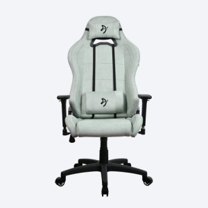 Silla Gamer Ejecutiva Arozzi Torretta Soft Fabric Pearl/grn