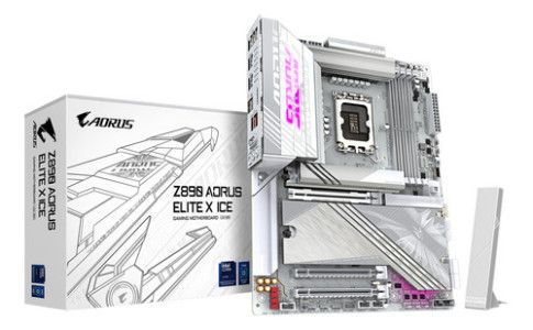 Motherboard Gigabyte Z890 Aorus Elite X Ice Ddr5 Socket 1851 Color Blanco
