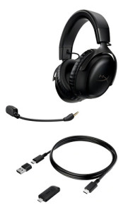 Auriculares Gamer Inalámbricos Hyperx Cloud Iii Black Color Negro