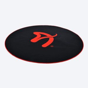 Alfombra Zona Floor Pad Arozzi Redonda - Black/ Red