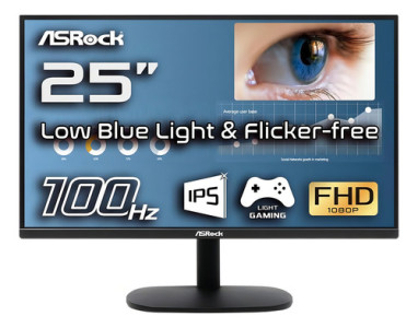Monitor Gamer Asrock Con Pantalla De 25  100hz 220v Y Resolución Full Hd