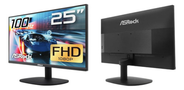 Monitor Gamer Asrock Con Pantalla De 25  100hz 220v Y Resolución Full Hd