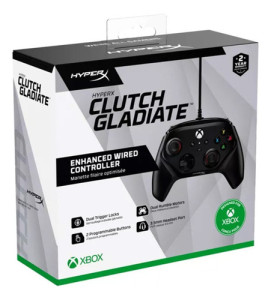 Control Hyperx Clutch Gladiate Cableado Para Xbox Series X Color Negro