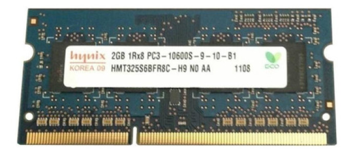 Memoria Ram Color Azul 2gb 1 Sk Hynix Hmt325s6bfr8c-h9