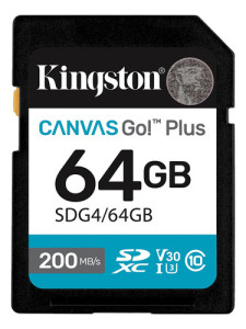 Tarjeta De Memoria Kingston Sdg4/64gb Canvas Go Plus 64gb