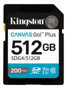 Tarjeta De Memoria Kingston Sdg4/512gb Canvas Go Plus 512gb